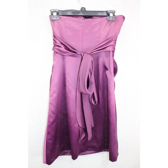Bill Levkoff Purple Strapless Evening Dress-Size 4-Event-Pockets - Picture 10 of 14